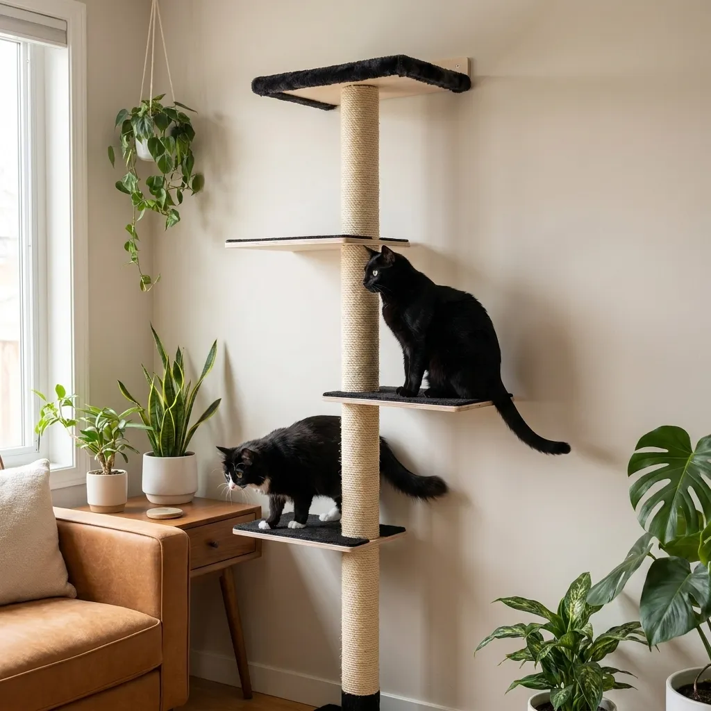 Mural Wall-Mounted Cat Tower, photo 3
