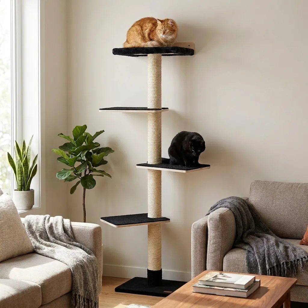 Mural Wall-Mounted Cat Tower, photo 4