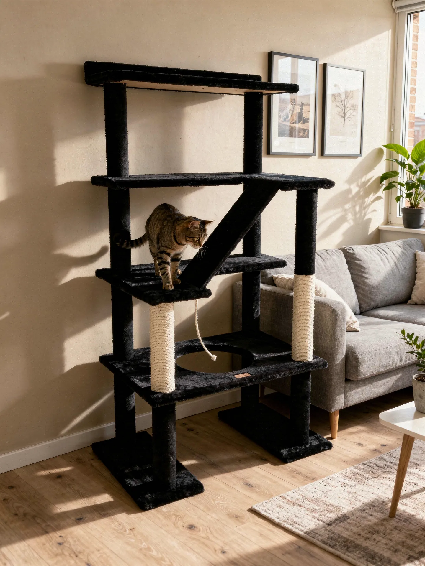Maine Coon 5-Level Cat Tower – 165 cm, photo 3