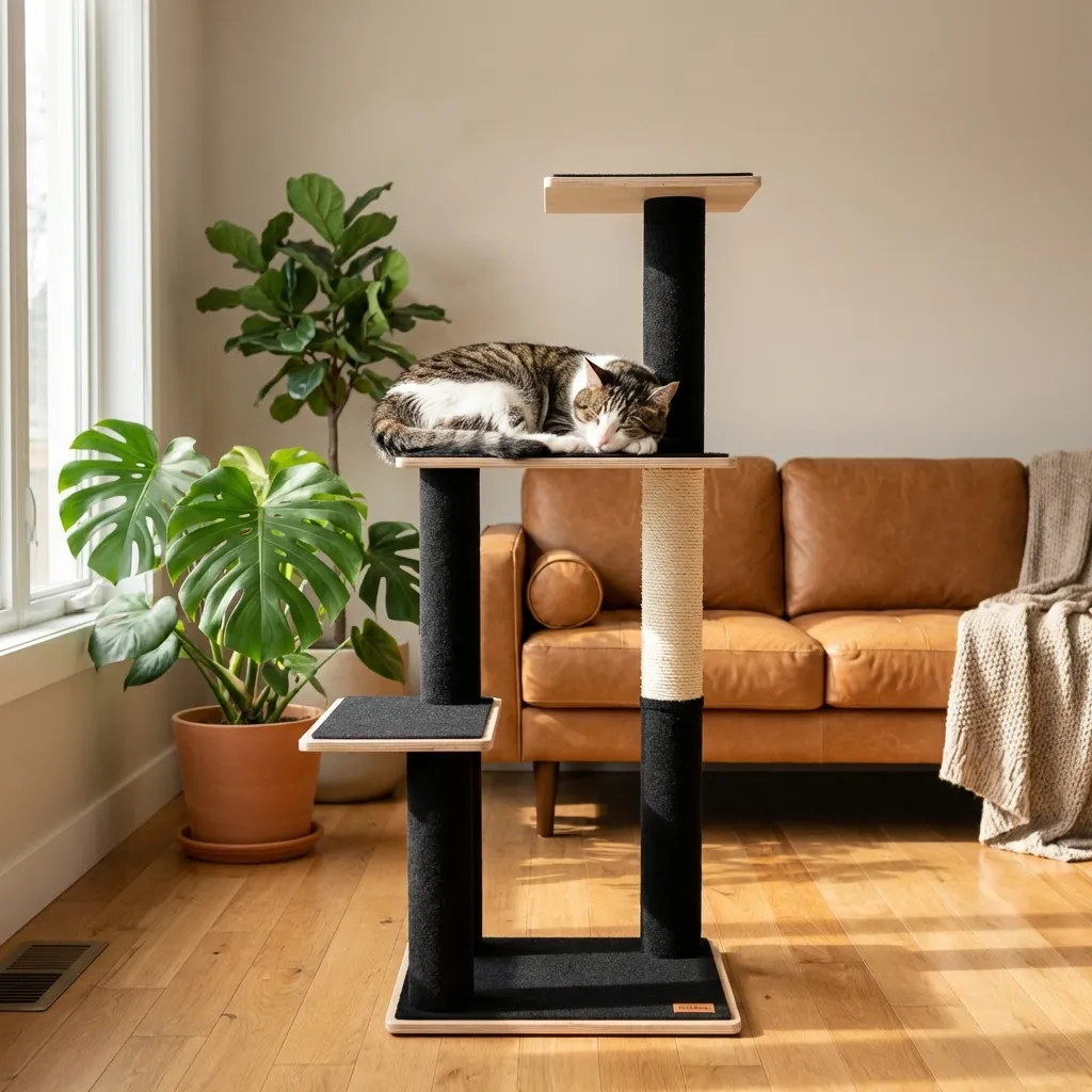 Noba Modern Plywood 3-Level Cat Tree, photo 3