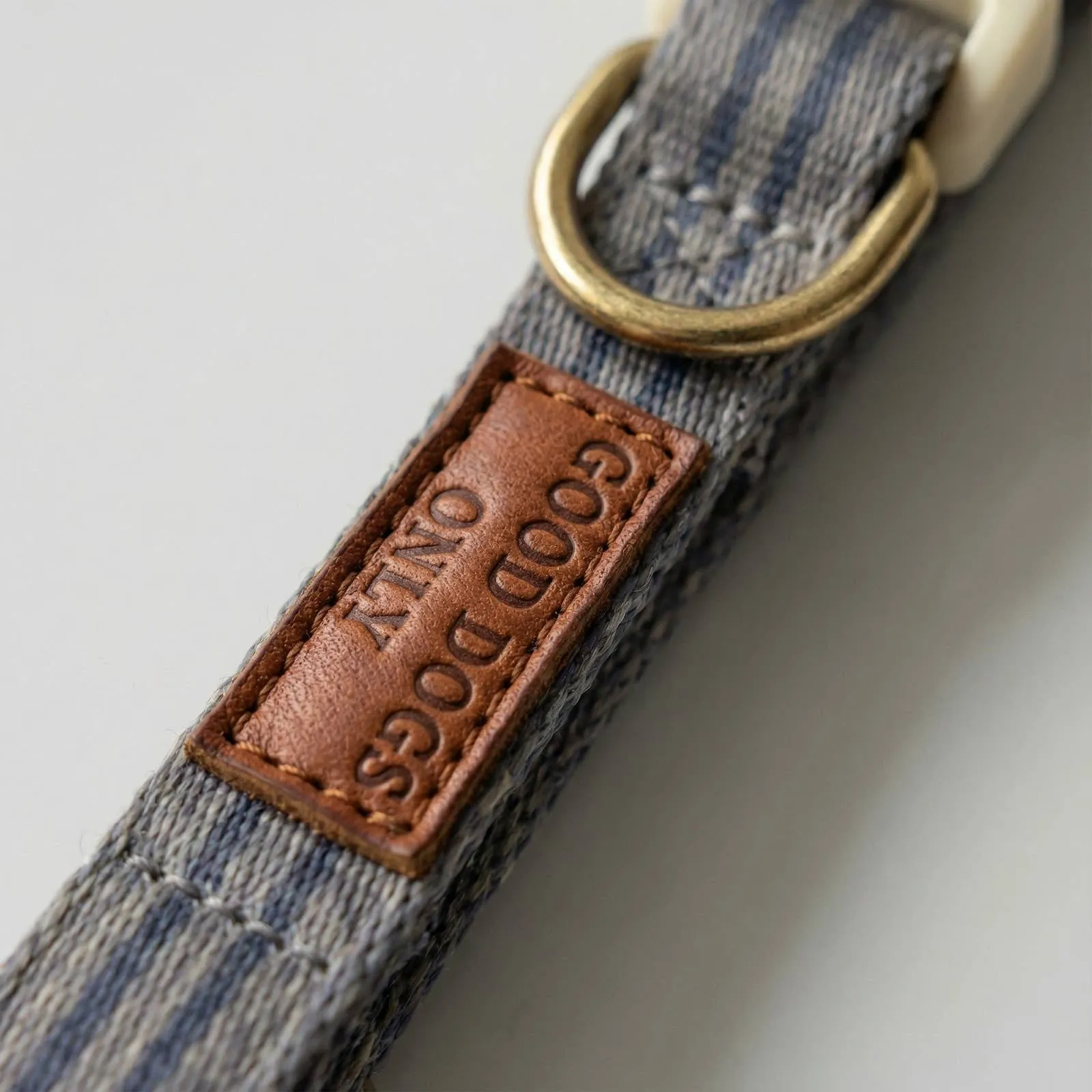 Close-up of the metal buckle