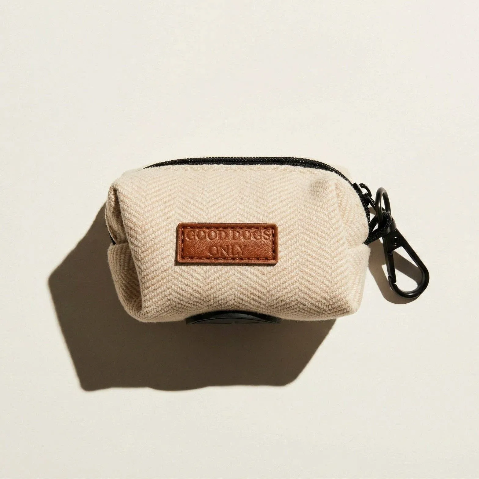 Tweed waste bag holder in Sand